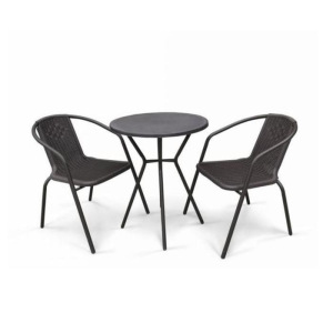 Комплект мебели Асоль-5 LRC01/LRT01-D60 Dark Brown (2+1) (имитация ротанга) Комплект мебели Асоль-5 LRC01/LRT01-D60 Dark Brown (2+1) (имитация ротанга)