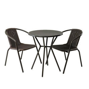 Комплект мебели Асоль-5 LRC01/LRT01-D60 Dark Brown (2+1) (имитация ротанга) Комплект мебели Асоль-5 LRC01/LRT01-D60 Dark Brown (2+1) (имитация ротанга)
