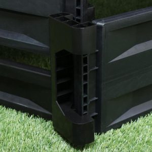 Компостер пластиковый, 1200 л, 125 × 105 × 140 см, чёрный Компостер пластиковый, 1200 л, 125 × 105 × 140 см, чёрный