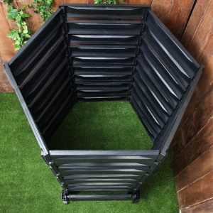 Компостер пластиковый, 1200 л, 125 × 105 × 140 см, чёрный Компостер пластиковый, 1200 л, 125 × 105 × 140 см, чёрный