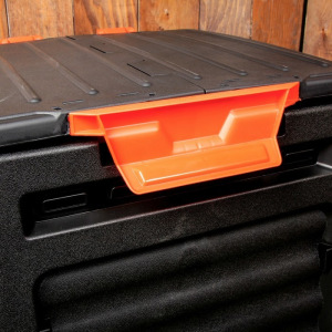 Компостер пластиковый, 320 л, с крышкой, 65 × 65 × 75 см, черный Компостер пластиковый, 320 л, с крышкой, 65 × 65 × 75 см, черный