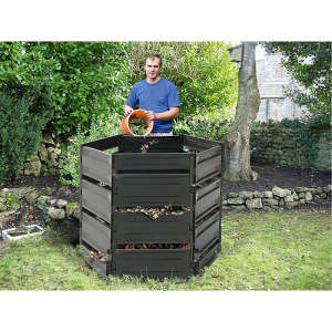 Компостер пластиковый, 600 л, 125 × 105 × 70 см, чёрный Компостер пластиковый, 600 л, 125 × 105 × 70 см, чёрный