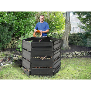 Компостер пластиковый, 800 л, 125 × 105 × 84 см, чёрный Компостер пластиковый, 800 л, 125 × 105 × 84 см, чёрный