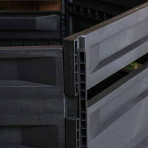 Компостер пластиковый, 800 л, 125 × 105 × 84 см, чёрный Компостер пластиковый, 800 л, 125 × 105 × 84 см, чёрный