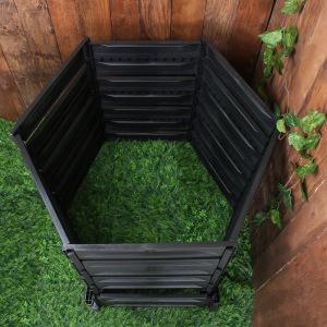 Компостер пластиковый, 800 л, 125 × 105 × 84 см, чёрный Компостер пластиковый, 800 л, 125 × 105 × 84 см, чёрный