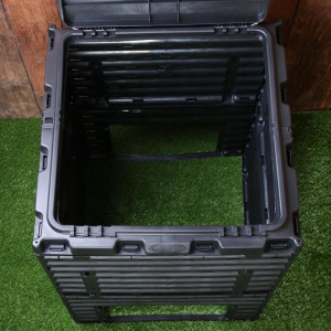 Компостер пластиковый PitEco, 300 л, с крышкой, 80 × 60 × 60 см, чёрный Компостер пластиковый PitEco, 300 л, с крышкой, 80 × 60 × 60 см, чёрный