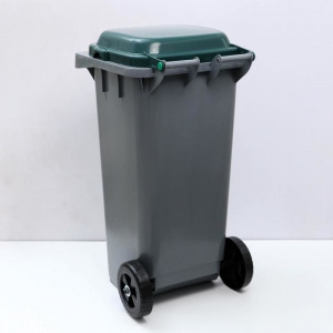 Контейнер универсальный «Садовый», 120 л, на колёсиках, цвет зелёный Контейнер универсальный «Садовый», 120 л, на колёсиках, цвет зелёный