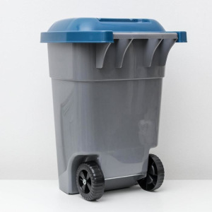 Контейнер универсальный «Садовый», 65 л, на колёсиках, цвет серый Контейнер универсальный «Садовый», 65 л, на колёсиках, цвет серый