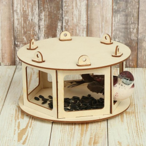 Кормушка для птиц «Беседка», 20 × 20 × 12 см Кормушка для птиц «Беседка», 20 × 20 × 12 см