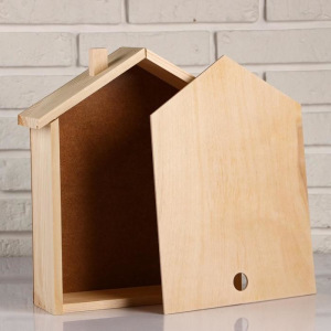 Коробка подарочная 36×28×9 см деревянная пенал "Домик", выдвижная крышка, МАССИВ Коробка подарочная 36×28×9 см деревянная пенал "Домик", выдвижная крышка, МАССИВ