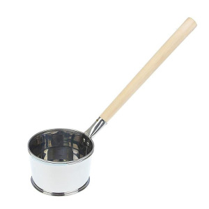 Ковш для бани из нержавеющей стали, 1.2л, 45 см, с деревянной ручкой, "Добропаровъ" Ковш для бани из нержавеющей стали, 1.2л, 45 см, с деревянной ручкой, "Добропаровъ"