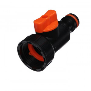 Кран под коннектор, внутренняя резьба 3/4" (19 мм), пластик Кран под коннектор, внутренняя резьба 3/4" (19 мм), пластик