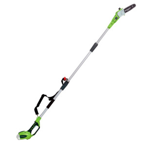 Кусторез GreenWorks G40PS20, 40В, высотный, шина 40 см, штанга 240 см, БЕЗ АКК. И ЗУ Кусторез GreenWorks G40PS20, 40В, высотный, шина 40 см, штанга 240 см, БЕЗ АКК. И ЗУ