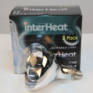 Лампа инфракрасная 175 Вт Inter Heat, Е27 R125, закаленное стекло, прозрачная Лампа инфракрасная 175 Вт Inter Heat, Е27 R125, закаленное стекло, прозрачная