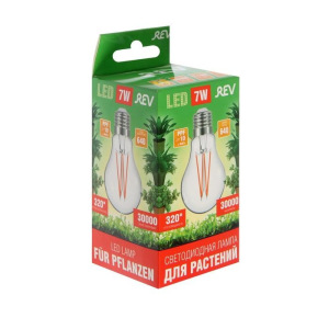 Лампа светодиодная REV LED FILAMENT GARDEN, A60, 7 Вт, Е27, 504 Лм, для растений Лампа светодиодная REV LED FILAMENT GARDEN, A60, 7 Вт, Е27, 504 Лм, для растений