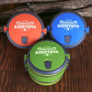 Ланч - бокс 2 уровня "Приятного аппетита", микс Ланч - бокс 2 уровня "Приятного аппетита", микс