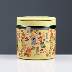 Ланч-бокс "Зверята" 630 мл, сохраняет тепло 3 ч, цветной, 11х12 см микс Ланч-бокс "Зверята" 630 мл, сохраняет тепло 3 ч, цветной, 11х12 см микс