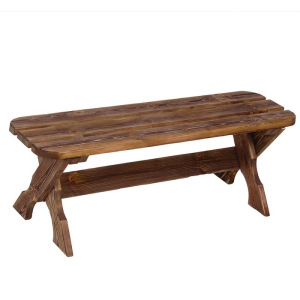 Лавка "Деревенская", брашированная и мореная, под старину 120х30х42 см Лавка "Деревенская", брашированная и мореная, под старину 120х30х42 см