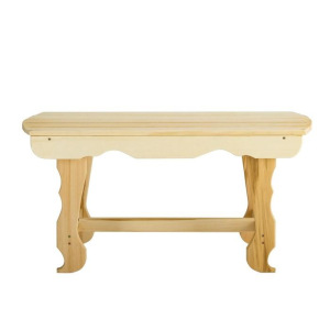 Лавка с фигурными ножками, 90×40×43,5см, из липы, "Добропаровъ" Лавка с фигурными ножками, 90×40×43,5см, из липы, "Добропаровъ"