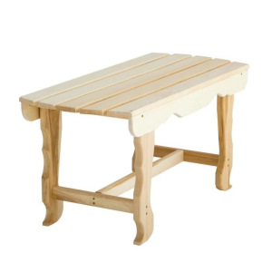 Лавка с фигурными ножками, 90×40×43,5см, из липы, "Добропаровъ" Лавка с фигурными ножками, 90×40×43,5см, из липы, "Добропаровъ"