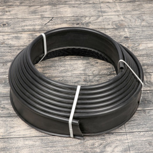 Лента бордюрная, 0,11 × 10 м, толщина 1 мм, пластиковая, чёрная, KANTA Лента бордюрная, 0,11 × 10 м, толщина 1 мм, пластиковая, чёрная, KANTA