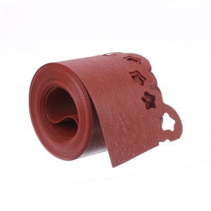 Лента бордюрная, 0.15 × 9 м, толщина 1.2 мм, пластиковая, фигурная, коричневая Лента бордюрная, 0.15 × 9 м, толщина 1.2 мм, пластиковая, фигурная, коричневая