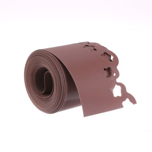 Лента бордюрная, 0.15 × 9 м, толщина 1.2 мм, пластиковая, фигурная, коричневая Лента бордюрная, 0.15 × 9 м, толщина 1.2 мм, пластиковая, фигурная, коричневая