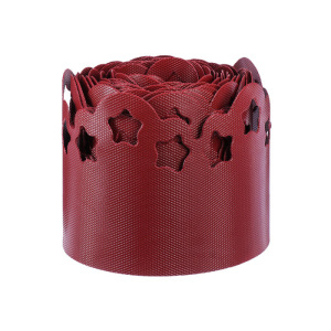 Лента бордюрная, 0.15 × 9 м, толщина 1.2 мм, пластиковая, фигурная, красная Лента бордюрная, 0.15 × 9 м, толщина 1.2 мм, пластиковая, фигурная, красная