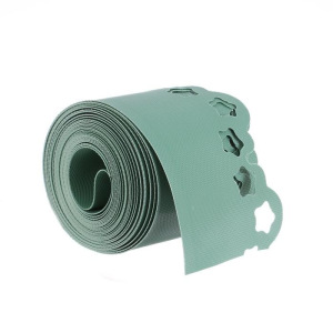 Лента бордюрная, 0.15 × 9 м, толщина 1.2 мм, пластиковая, фигурная, зелёная Лента бордюрная, 0.15 × 9 м, толщина 1.2 мм, пластиковая, фигурная, зелёная