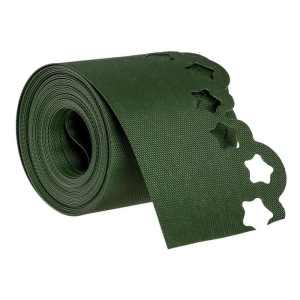 Лента бордюрная, 0.15 × 9 м, толщина 1.2 мм, пластиковая, фигурная, зелёная Лента бордюрная, 0.15 × 9 м, толщина 1.2 мм, пластиковая, фигурная, зелёная