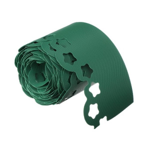 Лента бордюрная, 0.15 × 9 м, толщина 1.2 мм, пластиковая, фигурная, зелёная Лента бордюрная, 0.15 × 9 м, толщина 1.2 мм, пластиковая, фигурная, зелёная