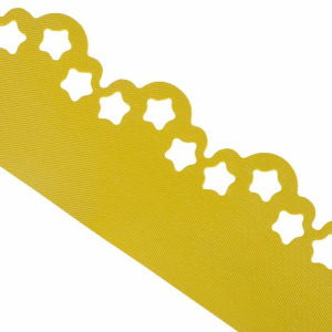 Лента бордюрная, 0.15 × 9 м, толщина 1.2 мм, пластиковая, фигурная, жёлтая Лента бордюрная, 0.15 × 9 м, толщина 1.2 мм, пластиковая, фигурная, жёлтая
