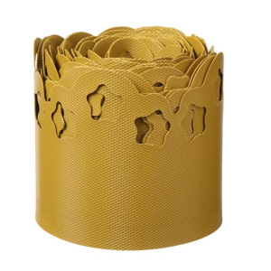 Лента бордюрная, 0.15 × 9 м, толщина 1.2 мм, пластиковая, фигурная, жёлтая Лента бордюрная, 0.15 × 9 м, толщина 1.2 мм, пластиковая, фигурная, жёлтая