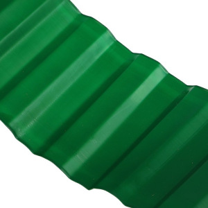 Лента бордюрная, 0.2 × 9 м, толщина 0.6 мм, гофра, пластиковая, зелёная Лента бордюрная, 0.2 × 9 м, толщина 0.6 мм, гофра, пластиковая, зелёная