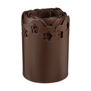 Лента бордюрная, 0.2 × 9 м, толщина 1.2 мм, пластиковая, фигурная, коричневая Лента бордюрная, 0.2 × 9 м, толщина 1.2 мм, пластиковая, фигурная, коричневая