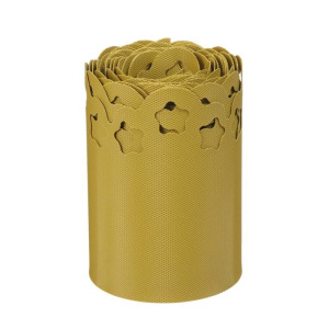 Лента бордюрная, 0.2 × 9 м, толщина 1.2 мм, пластиковая, фигурная, жёлтая Лента бордюрная, 0.2 × 9 м, толщина 1.2 мм, пластиковая, фигурная, жёлтая