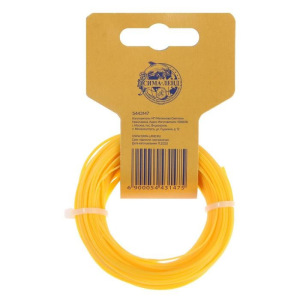 Леска для триммера TUNDRA, сечение звезда, d=1.3 мм, 15 м, нейлон Леска для триммера TUNDRA, сечение звезда, d=1.3 мм, 15 м, нейлон