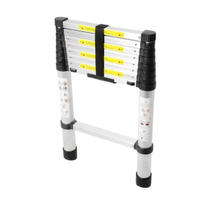 Лестница телескопическая TUNDRA, алюминиевая, 7 ступеней, 2 м Лестница телескопическая TUNDRA, алюминиевая, 7 ступеней, 2 м