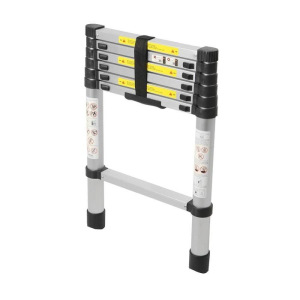 Лестница телескопическая TUNDRA, алюминиевая, 9 ступеней, автомат, 2.6 м Лестница телескопическая TUNDRA, алюминиевая, 9 ступеней, автомат, 2.6 м