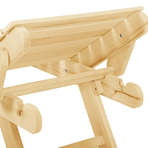 Лежак нераскладной с регулируемым подголовником 180х55х44,5см, липа "Добропаровъ" Лежак нераскладной с регулируемым подголовником 180х55х44,5см, липа "Добропаровъ"