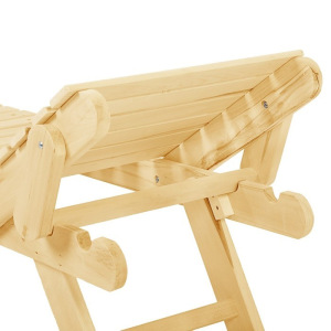 Лежак нераскладной с регулируемым подголовником 200х55х44,5, липа "Добропаровъ" Лежак нераскладной с регулируемым подголовником 200х55х44,5, липа "Добропаровъ"