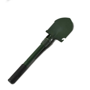 Лопата туристическая, складная, L = 41 см, пилка, открывалка, прорезиненная рукоять, в чехле Лопата туристическая, складная, L = 41 см, пилка, открывалка, прорезиненная рукоять, в чехле