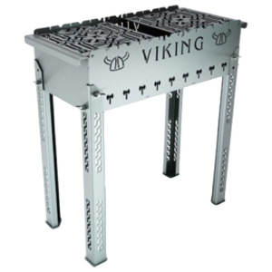 Мангал VikinG, с подвесной полкой, кронштейном для кочерги и крышкой, 74 х 34 х 21 см Мангал VikinG, с подвесной полкой, кронштейном для кочерги и крышкой, 74 х 34 х 21 см