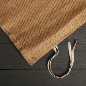 Мешок джутовый, 45 × 65 см, плотность 420 г/м² , с завязками Мешок джутовый, 45 × 65 см, плотность 420 г/м² , с завязками