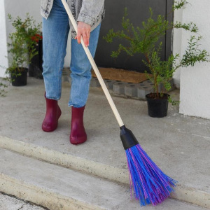 Метла круглая наборная «Стандарт», 4 кольца, цвет МИКС Метла круглая наборная «Стандарт», 4 кольца, цвет МИКС