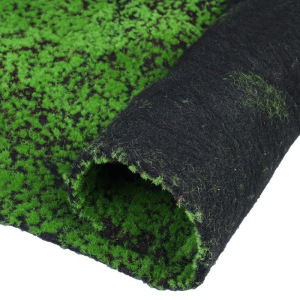 Мох искусственный, декоративный, полотно 1 × 1 м, рельефный, зелёный на чёрном Мох искусственный, декоративный, полотно 1 × 1 м, рельефный, зелёный на чёрном