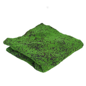 Мох искусственный, декоративный, полотно 1 × 1 м, рельефный, зелёный на чёрном Мох искусственный, декоративный, полотно 1 × 1 м, рельефный, зелёный на чёрном