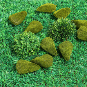 Мох искусственный «Камни», набор 10 шт. Мох искусственный «Камни», набор 10 шт.