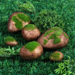 Мох искусственный «Камни», набор 6 шт. Мох искусственный «Камни», набор 6 шт.
