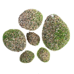 Мох искусственный «Камни», с каменной крошкой, набор 6 шт. Мох искусственный «Камни», с каменной крошкой, набор 6 шт.